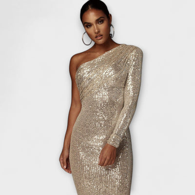 Rita - Vestido de Noite com Decote Cruzado