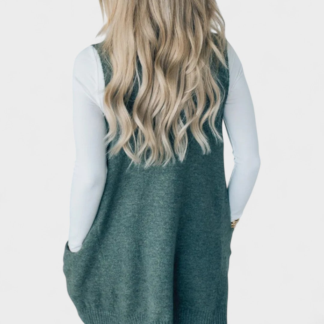 Roberta - Colete de malha aconchegante