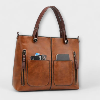 Maria. - Bolsa de couro elegante