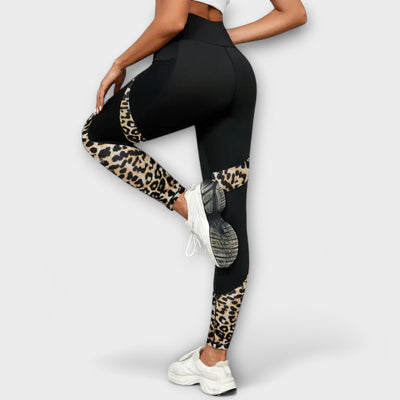 Carmo - Leggings de cintura alta com estampado de leopardo