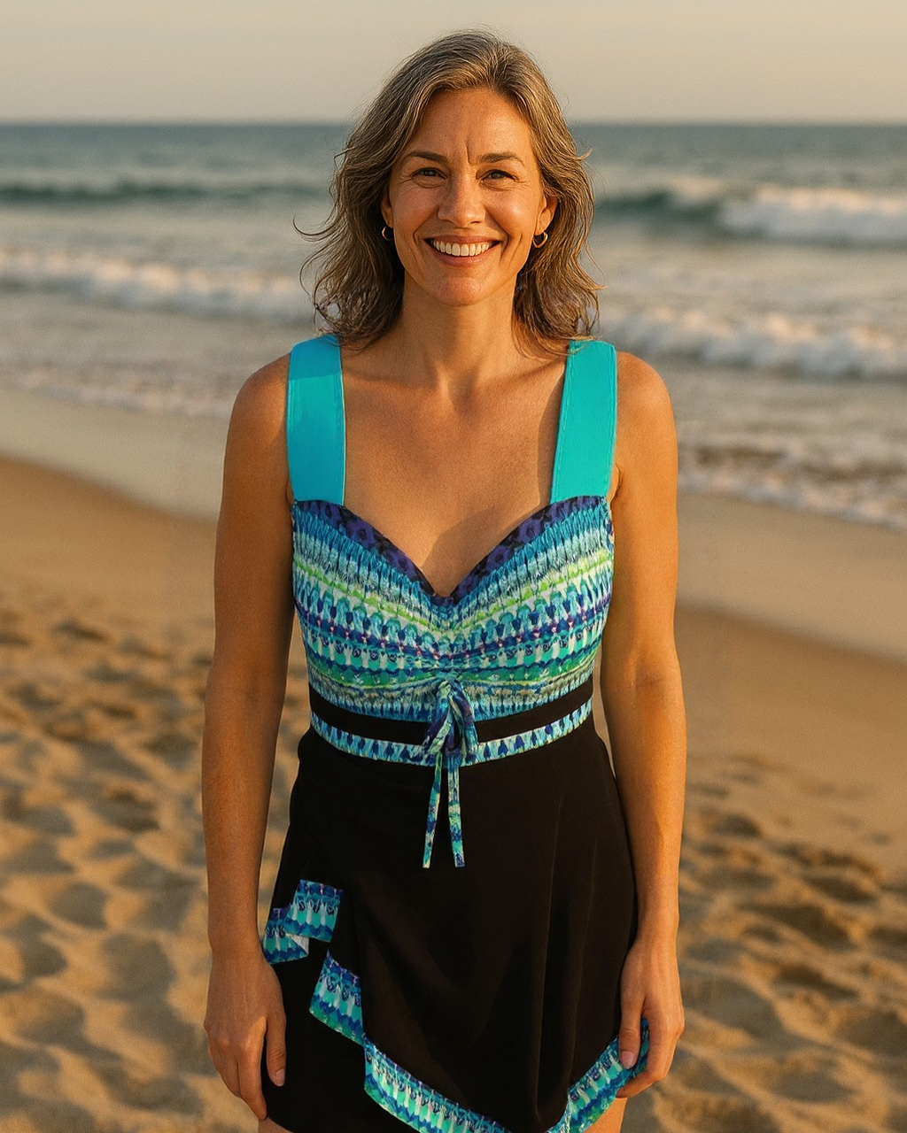 Francisca – Conjunto de banho vibrante de duas peças