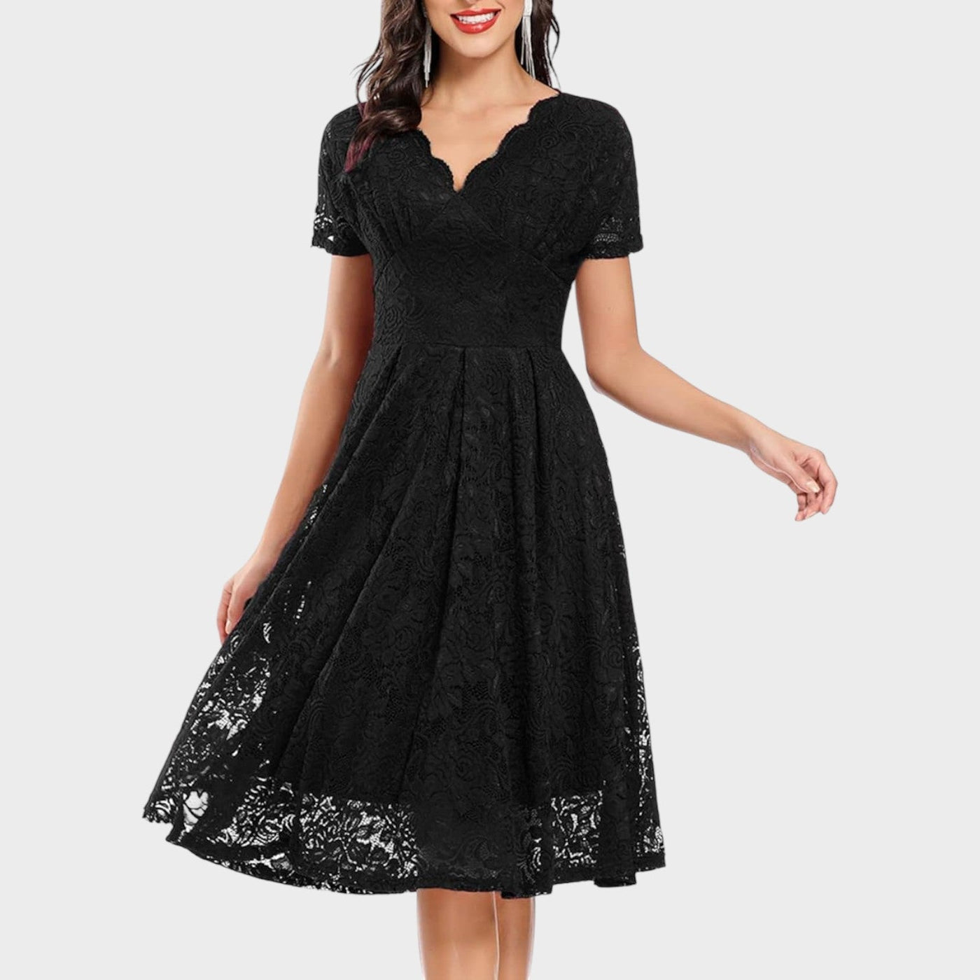 Mara - Vestido de Renda Floral