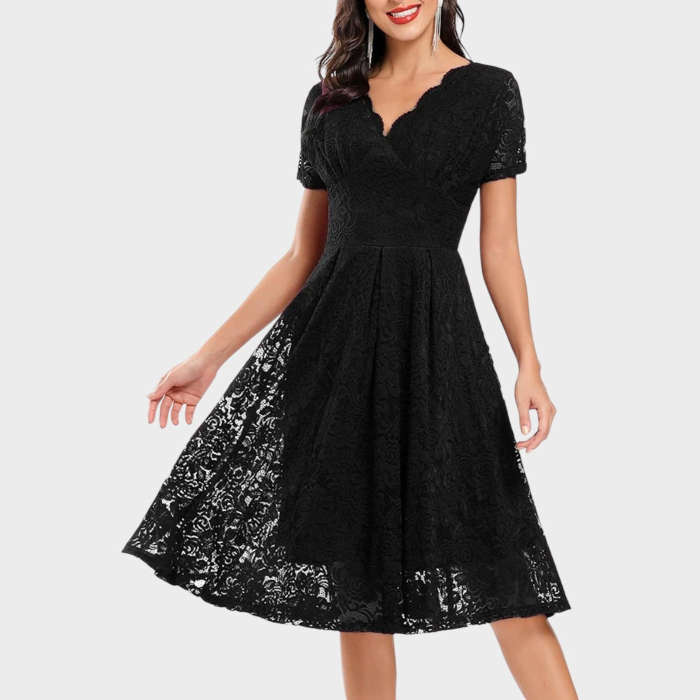 Mara - Vestido de Renda Floral