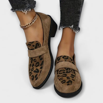 Camila - Sapatos elegantes com padrāo leopardo