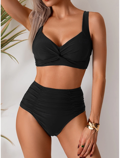 Daniela - Biquíni em tecido com pregas