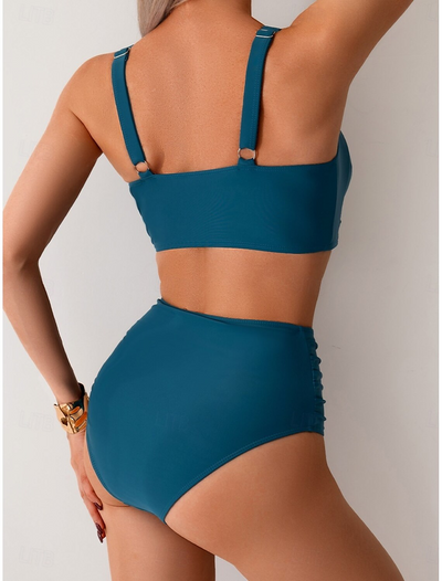 Fátima - Biquíni em tecido com pregas